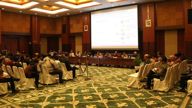 Konferensi pers Laporan APBN Tahun 2019 di Gedung Djuanda I, Kementerian Keuangan, Jakarta, Selasa (7/1). Foto: Nugroho Sejati/kumparan