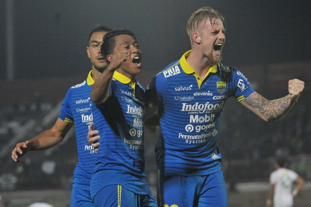 Persib Bandung. Foto: ANTARA FOTO/Nyoman Budhiana