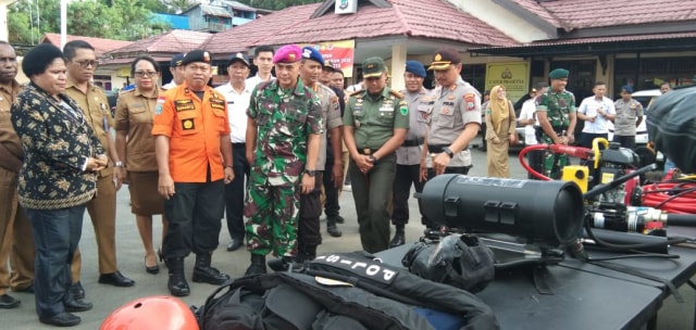 Selain personel, perlengkapan untuk antisipasi bencana alam juga sudah disiapkan, foto : Ana