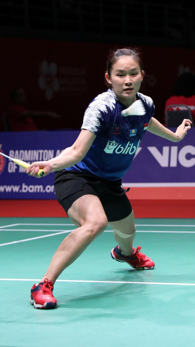 Tunggal putri Indonesia, Ruselli Hartawan, di Malaysia Masters 2020. Foto: Dok. PBSI