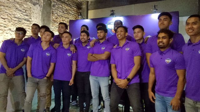 Sesi perkenalan pemain Amartha Hangtuah untuk IBL 2020