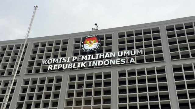 Suasana kantor KPU RI, Jakarta Pusat, usai OTT KPK, Rabu (8/1). Foto: Andesta Herli Wijaya/kumparan