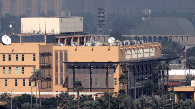 Kedutaan Besar AS di zona Hijau di Baghdad, Irak. Foto: REUTERS/Stringer 