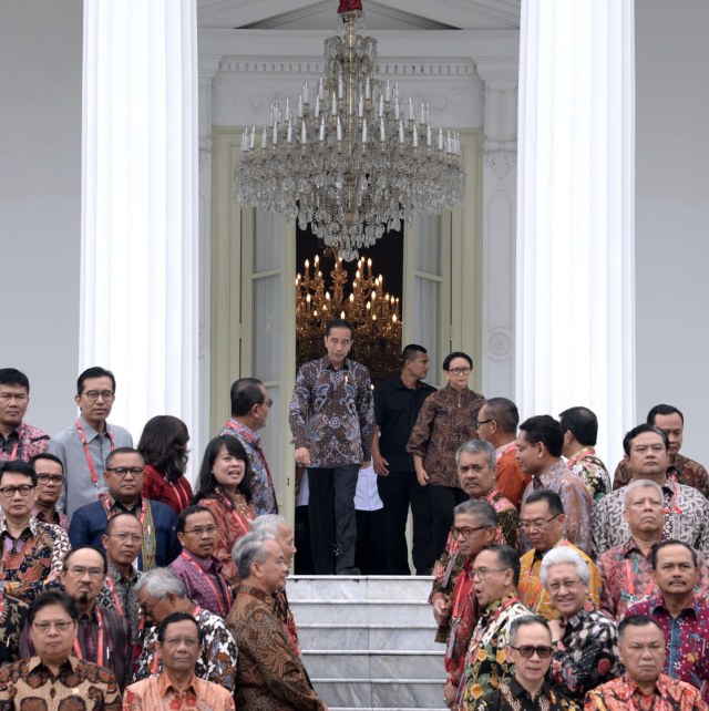 Presiden Joko Widodo saat meresmikan pembukaan Rapat Kerja Kepala Perwakilan RI dengan Kementerian Luar Negeri di Istana Negara, Jakarta, Kamis (9/1). Foto: Dok. Biro Pers Sekretariat Presiden