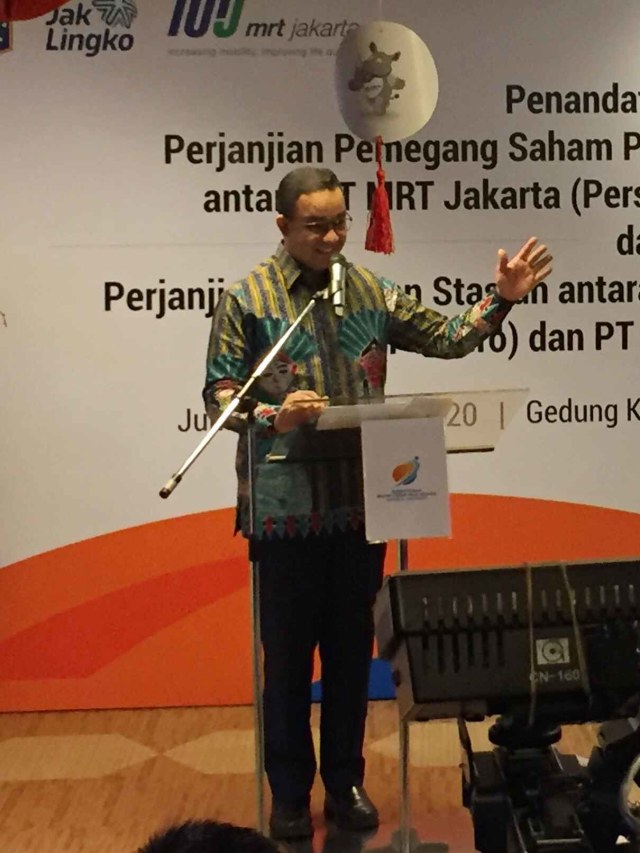 Gubernur DKI Jakarta, Anies Baswedan di Gedung BUMN, Jakarta, Jumat (10/1). Foto: Nurul Nur Azizah/kumparan