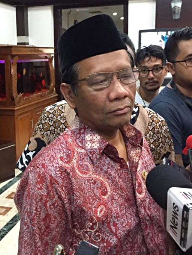 PTR, Menko Polhukam Mahfud MD