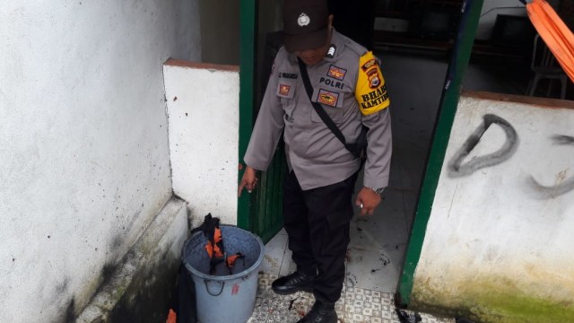 Barang bukti sisa ledakan bom tas di Bengkulu. Foto: Dok. Istimewa