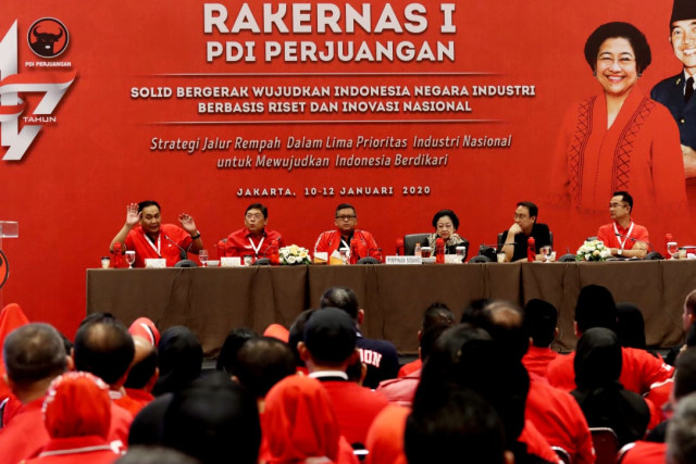 Ketum PDIP Megawati Soekarnoputri Hadiri Rapat di Rakernas Simak Pemaparan Materi. Foto: Dok. PDIP 