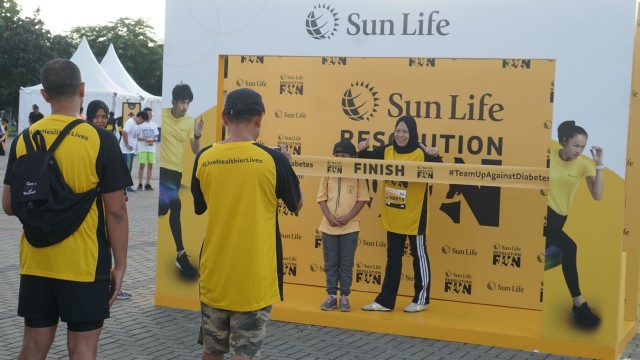 Suasana Sun Life Resolution Run 2020 di ICE BSD, Tangerang Selatan, Minggu (12/1). Foto: Helmi Afandi Abdullah/kumparan 