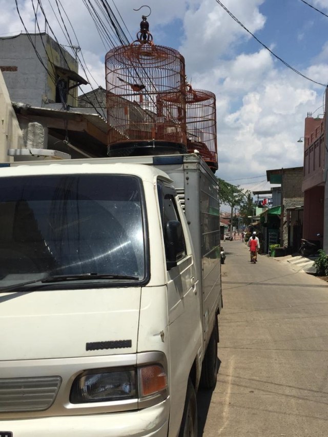 Mobil-mobil di Depok yang diparkir di pinggir jalan, Minggu (12/1). Foto: Muhammad Darisman/kumparan 