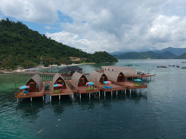 Pulau Tegal Mas Lampung saat dikunjungi Lampung Geh, Minggu (12/1) | Foto Drone: Dimas Prasetyo/Lampung Geh