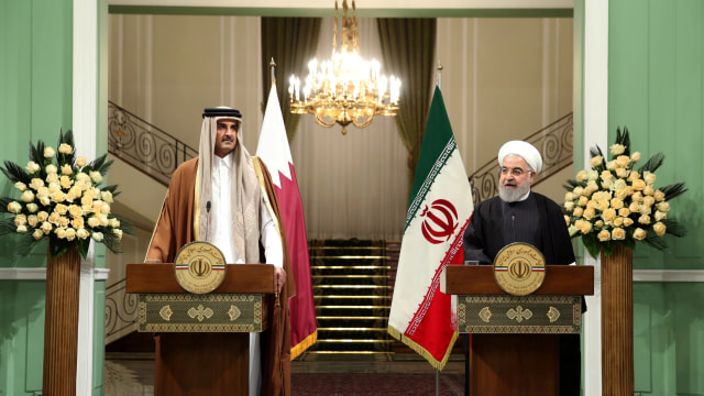 Pertemuan Emir Qatar dan Presiden Iran