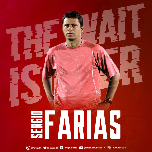 Pelatih anyar Persija Jakarta, Sergio Farias