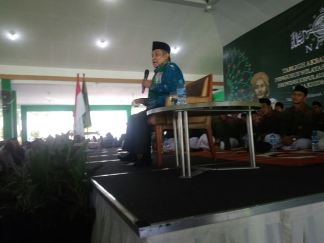 Ketua PBNU Prof. Dr.KH.Said Aqil Siroj saat menghadiri pelantikan PWNU Bangka Belitung.