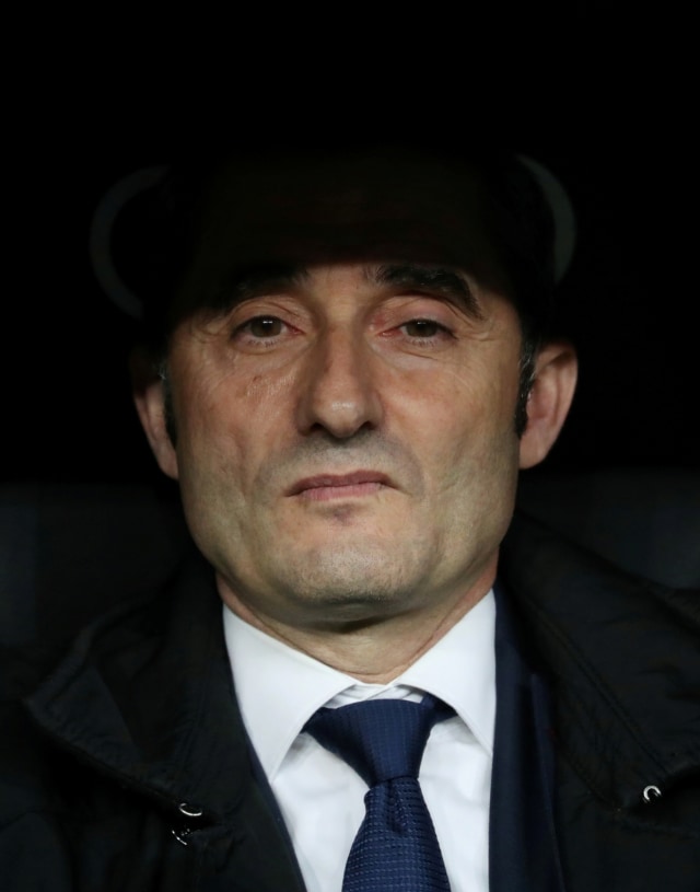 Ernesto Valverde, mantan pelatih Barcelona. Foto: Reuters/Susana Vera