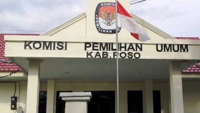 Kantor KPU Kab. Poso. Foto: Istimewa