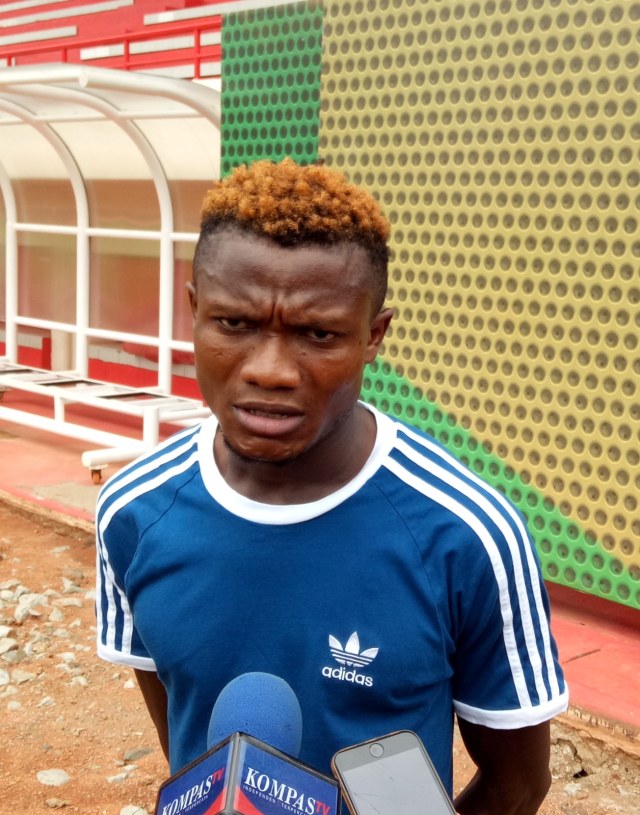 Pemain baru Bhayangkara FC asal Pantai Gading, Herve Guy. Foto: kumparan/Alan Kusuma