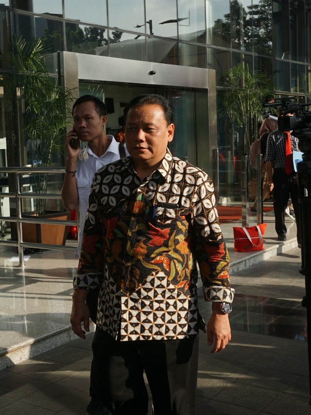 Ketua Bawaslu, Abhan, usai sidang dugaan pelanggaran kode etik di Gedung KPK, Jakarta, Rabu (15/1/2020). Foto: Nugroho Sejati/kumparan