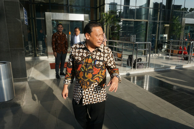 Ketua Bawaslu, Abhan, usai sidang dugaan pelanggaran kode etik di Gedung KPK, Jakarta, Rabu (15/1/2020). Foto: Nugroho Sejati/kumparan