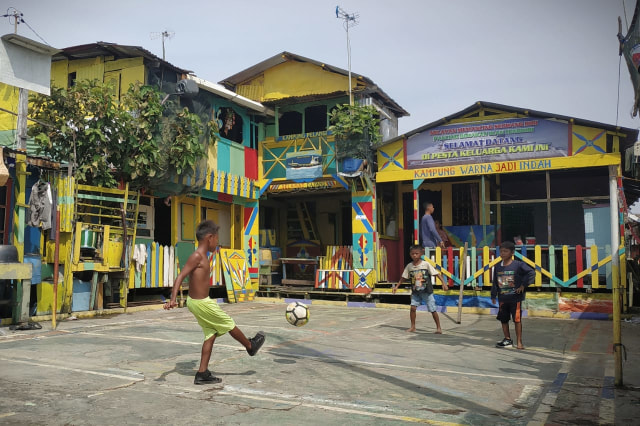 Kampung Pelangi di Belawan. Foto: Istimewa