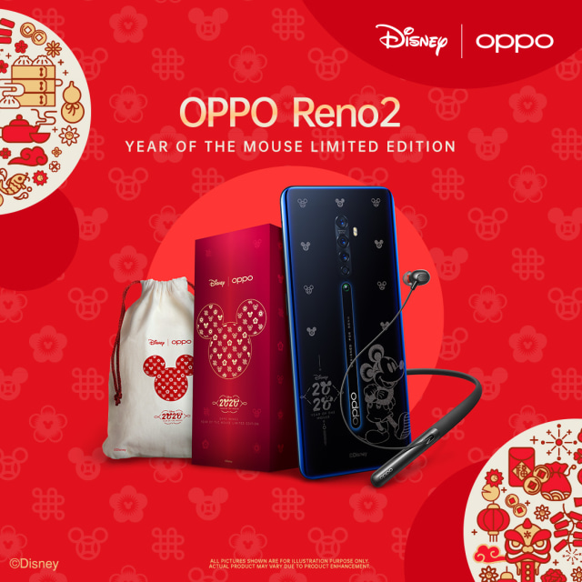 Oppo Reno 2 Year of the Mouse, edisi khusus Disney. Foto: Oppo