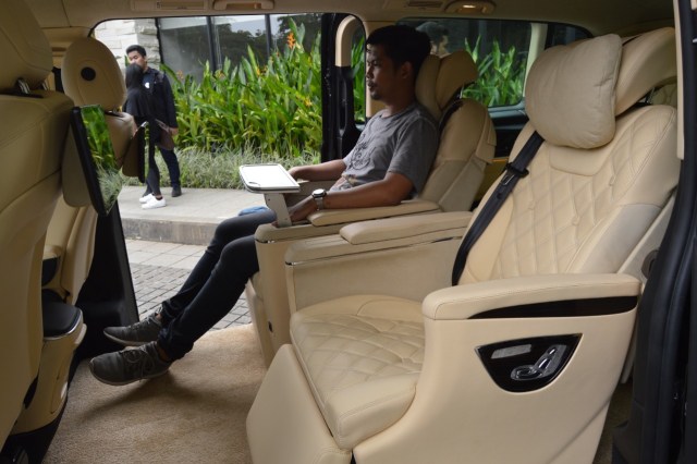 Captain seat Mercedes-Benz V-Class Vito Foto: Bagas Putra Riyadhana/kumparan