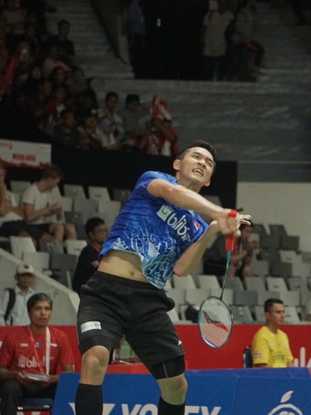 Jonatan Christie saat berlaga di Indonesia Master 2020. Foto: Iqbal Firdaus/kumparan