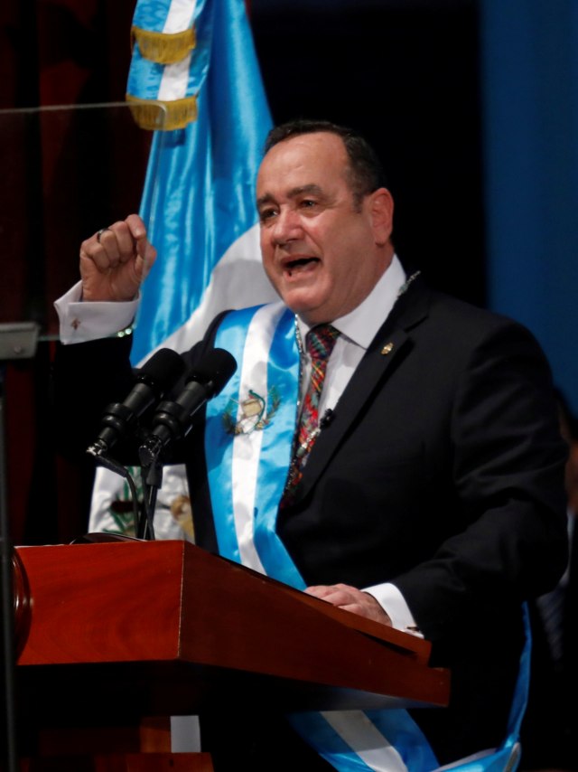 Presiden Guatemala, Alejandro Giammattei. Foto: REUTERS/Luis Echeverria