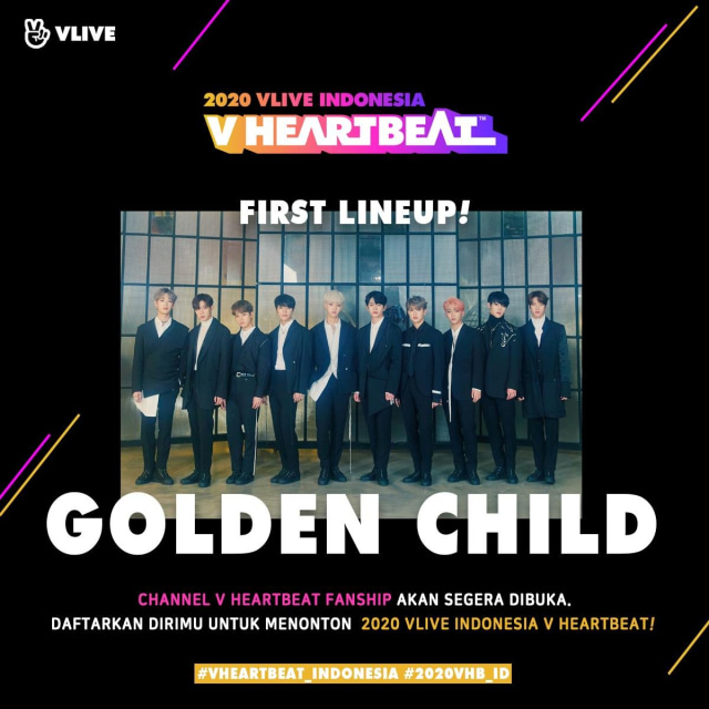 2020 VLIVE Indonesia - V Heartbeat. Foto: Twitter/vlive indonesia