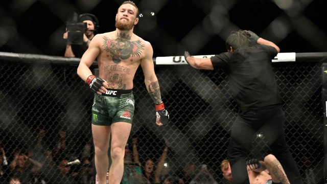 Ekspresi Conor McGregor usai taklukkan Donald Cerrone di UFC 246. Foto: Dok. UFC