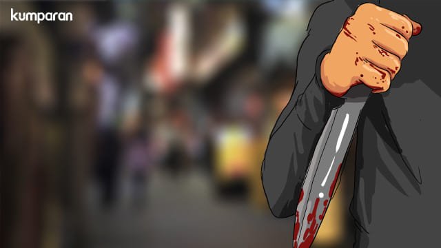 Ilustrasi pelaku klitih. Kumparan