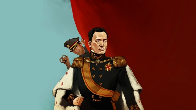 Toto Santoso, Raja Keraton Sejagat. Ilustrator: Maulana Saputra/kumparan 