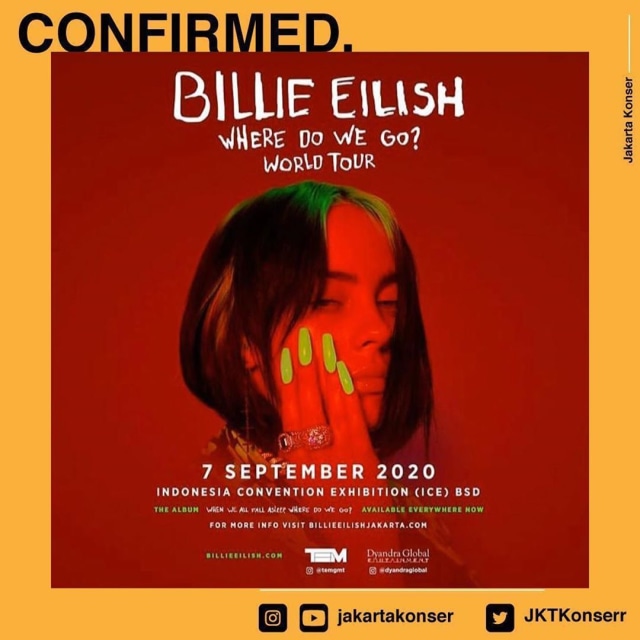 Konser Billie Eilish di Jakarta dok Instagram @jakarta konser