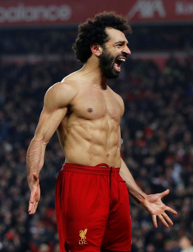 Pemain Liverpool, Mohamed Salah. Foto: REUTERS/Phil Noble