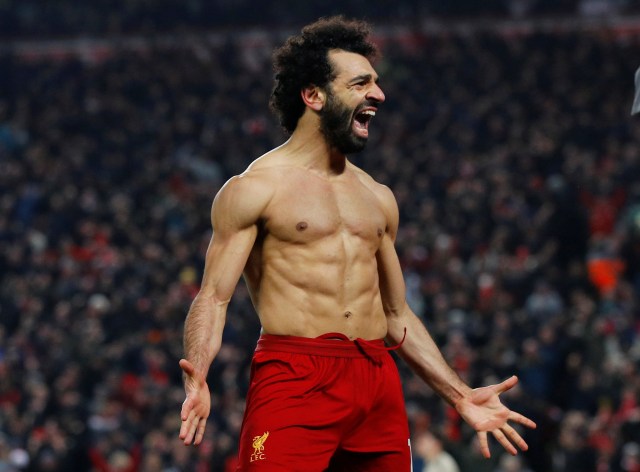 Pemain Liverpool, Mohamed Salah. Foto: REUTERS/Phil Noble