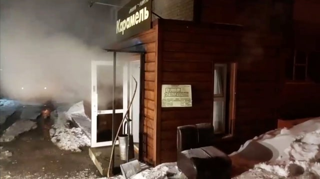 Ledakan pipa air panas di hotel kota Perm.