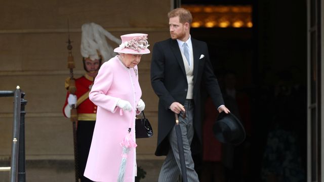 Pangeran Harry dan Ratu Elizabeth II tiba di Istana Buckingham, London pusat pada 29 Mei 2019. Foto: AFP/Yui Mok/POOL