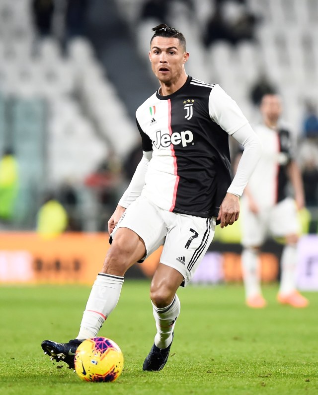 Pemain Juventus, Cristiano Ronaldo saat laga melawan Parma pada lanjutan Seri A di Stadion Allianz, Turin, Italia. Foto: REUTERS / Massimo Pinca