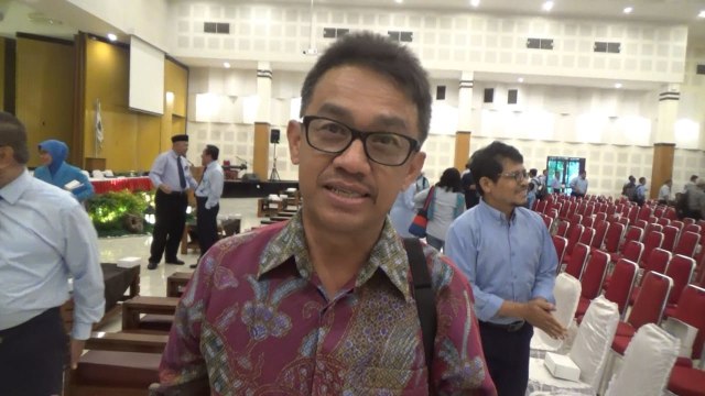 Plt Sesditjen Belmawa, Aris Junaidi, di Universitas Negeri Yogyakarta, Senin (20/1/2020). Foto: Sulistyawan