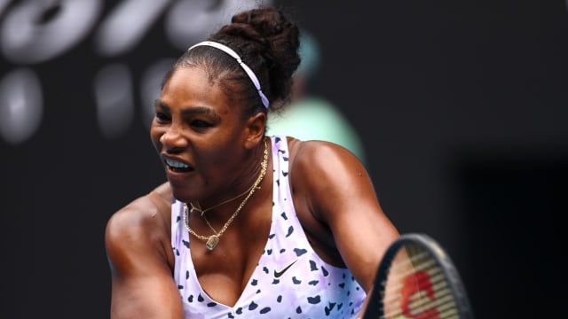 Serena Williams di Australia Open 2020. Foto:  REUTERS/Kai Pfaffenbach
