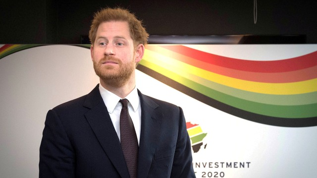 Pangeran Harry saat menghadiri KTT Investasi Inggris-Afrika di London, Inggris, Senin, (20/1). Foto: Stefan Rousseau/REUTERS