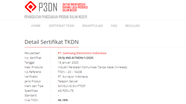 TKDN Samsung Galaxy Flip Z