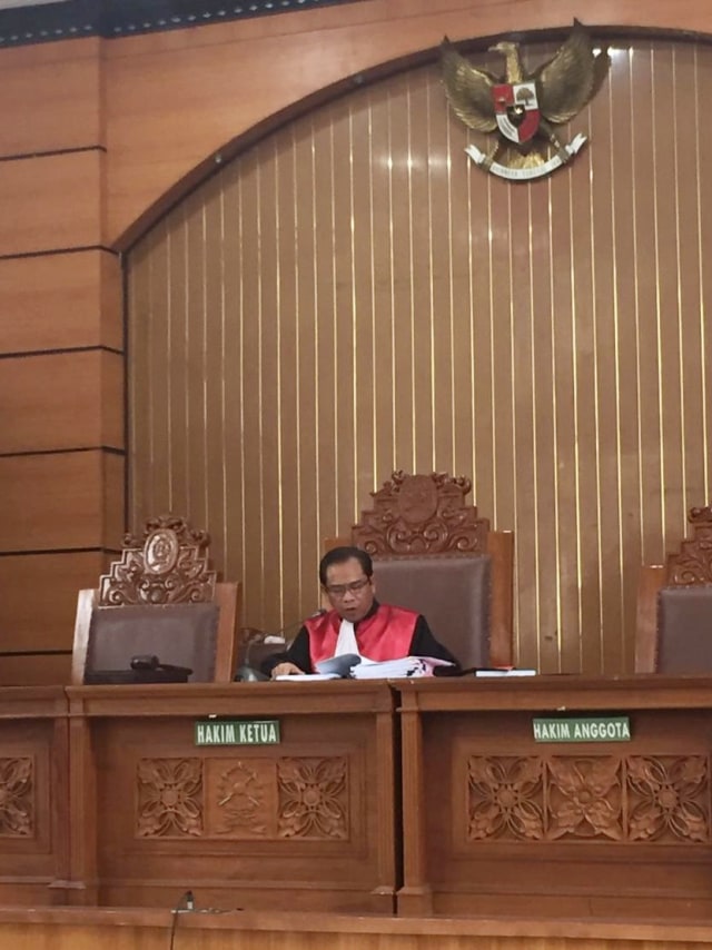 Sidang putusan praperadilan Eks Sekretaris MA Nurhadi di PN Jakarta Selatan. Foto: Muhammad Lutfan Darmawan/kumparan 
