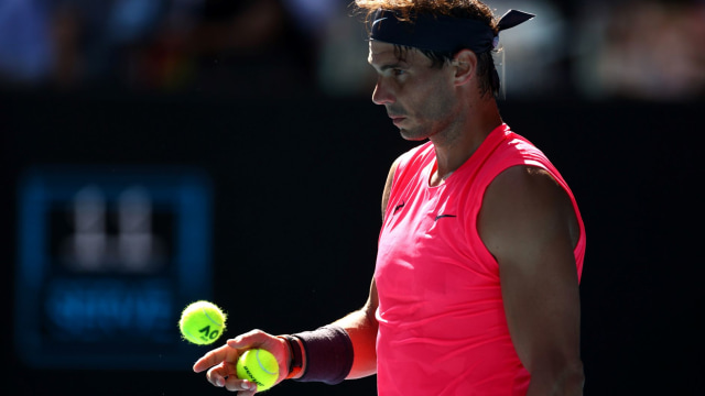 Rafael Nadal di Australian Open 2020. Foto: REUTERS/Kai Pfaffenbach