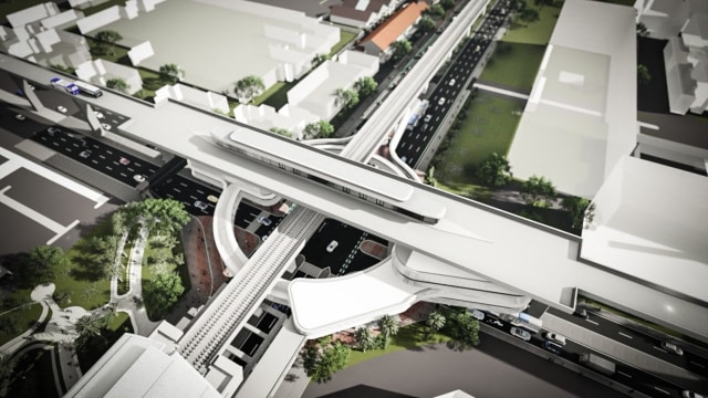 integrasi antara TransJakarta dan MRT