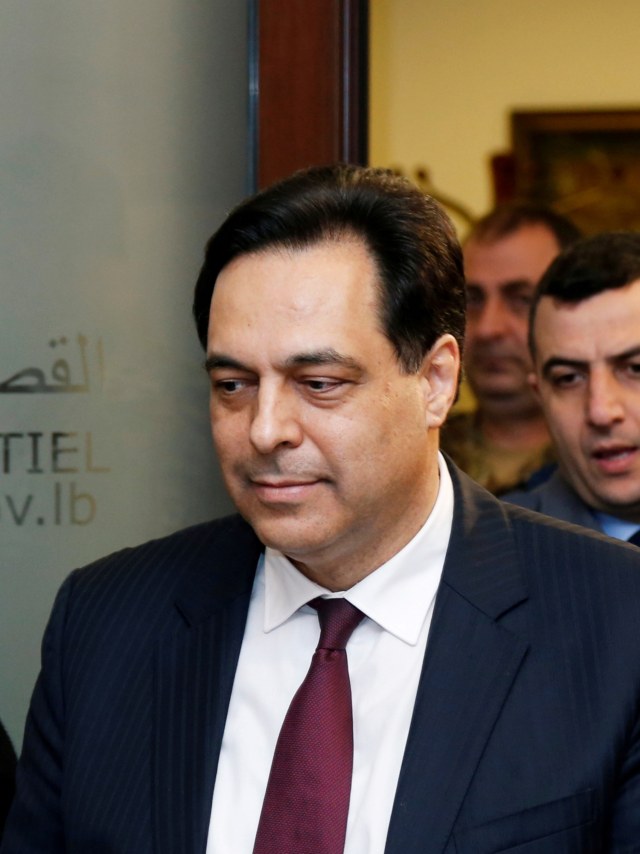 Perdana Menteri Lebanon, Hassan Diab. Foto: REUTERS/Mohamed Azakir