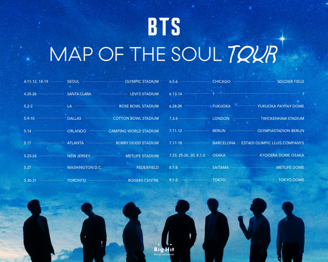 Konser BTS, 'Map of the Soul Tour.' Foto: Big Hit Entertainment