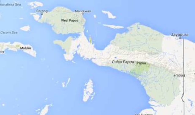 Peta Papua. 