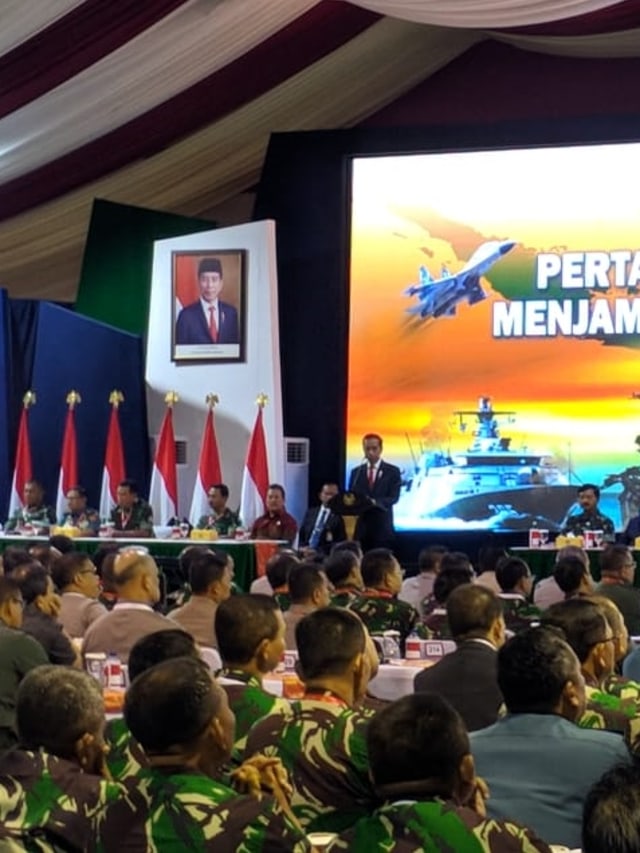 Presiden Joko Widodo menghadiri rapim Kemhan, TNI, dan Polri tahun 2020, Jakarta, Kamis (23/1/2020). Foto: Maulana Ramadhan/kumparan