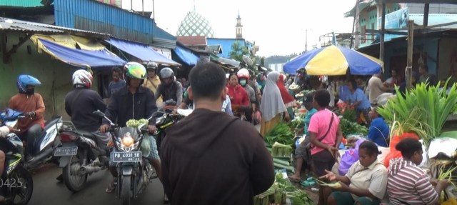 Kondisi Pasar Sentral Remu Kota Sorong, foto : Yanti 